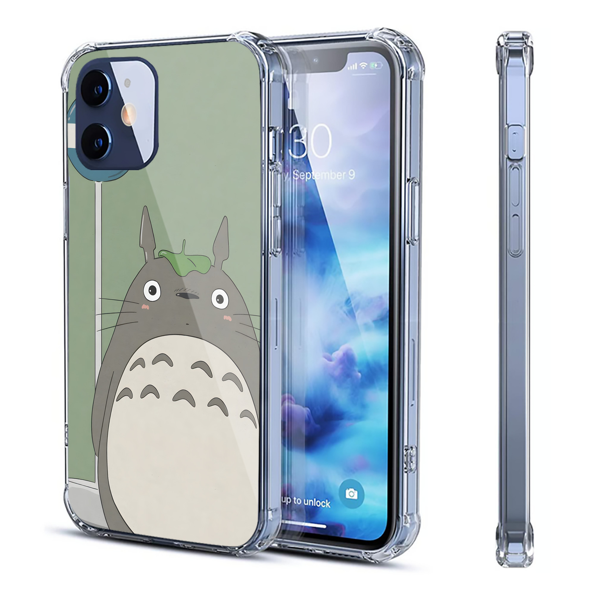 （画像用） となりのトトロ 草壁メイ 草壁サツキ My Neighbor Totoro Satsuki Kusakabe Mei Kusakabe 【iPhone 12シリーズ対応】透明スマホケース（クリアソフトケース）